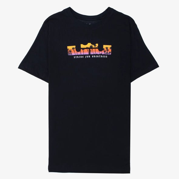 Nike LeBron Logo Dry T-shirt Black/Total Orange
