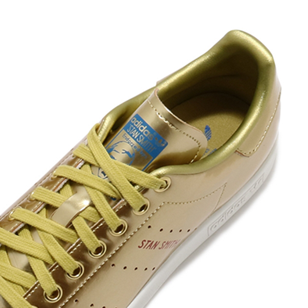 Adidas stan smith gold top metallic