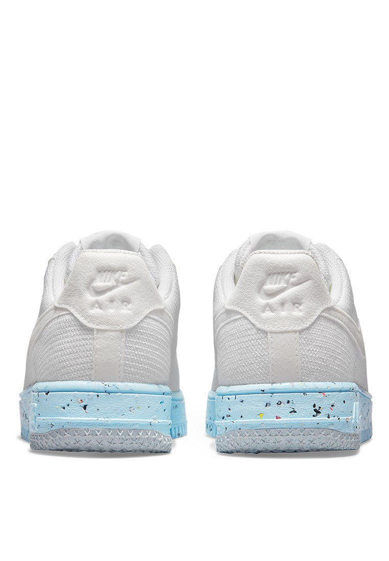 Nike Air Force Crater Flyknit in White with Recycled Materials